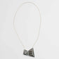 Greenish Grey Geometric Necklace
