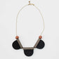 Black bib chunky Necklace