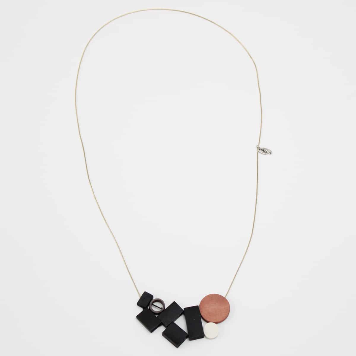 Geometric Wood Necklace