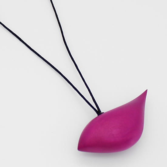 bird necklace in pink
