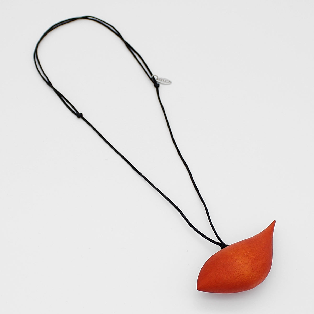 Orange Robin Pendant Necklace
