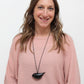 Black Robin Pendant Necklace
