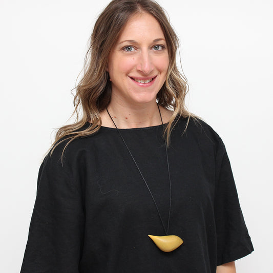 Ocher Robin Pendant Necklace