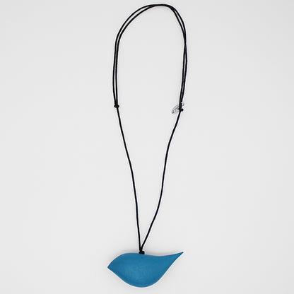 Blue Robin Pendant Necklace