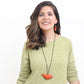 Orange Robin Pendant Necklace