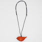 Orange Robin Pendant Necklace