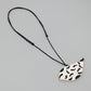 Black and White Robin Pendant Necklace