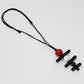 Red Bobbie Pendant Necklace