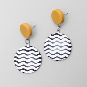 Mustard Lunetta Earrings