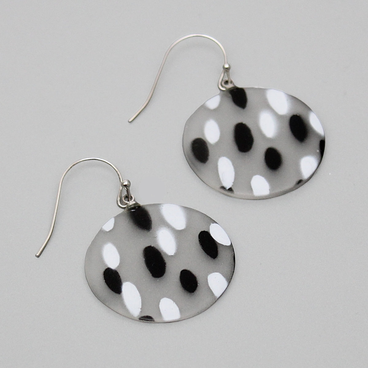 Black and White Frosted Marissa Earrings