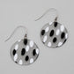 Black and White Frosted Marissa Earrings