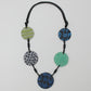 Blue and Green Multi Design Shay Necklace