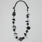 Black Geometric Trinity Necklace