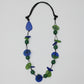 Green Geometric Trinity Necklace