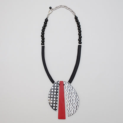 Red Lunetta Necklace