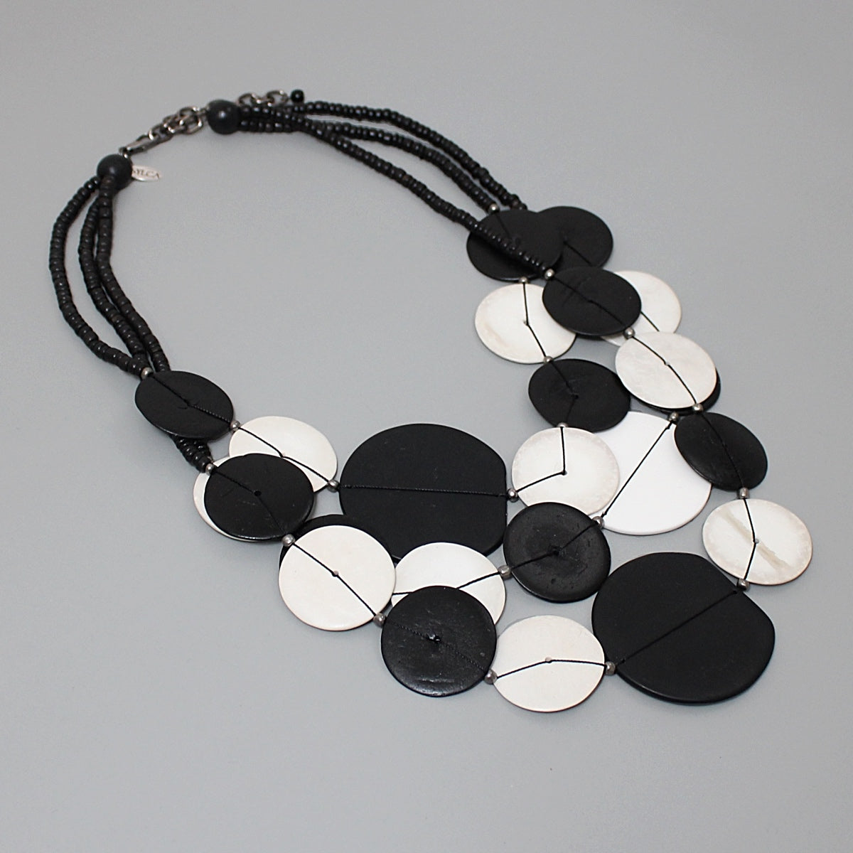 Black and White Eclipse Necklace