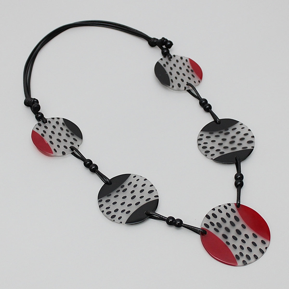 Red and Black Leanne Necklace