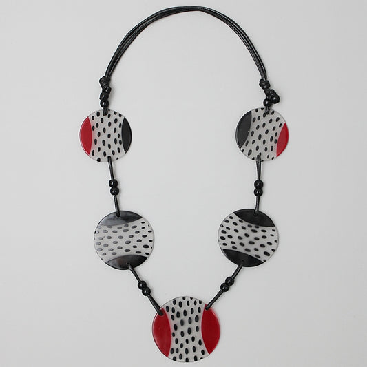 Red and Black Leanne Necklace