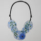Blue Veronica Frosted Flower Necklace
