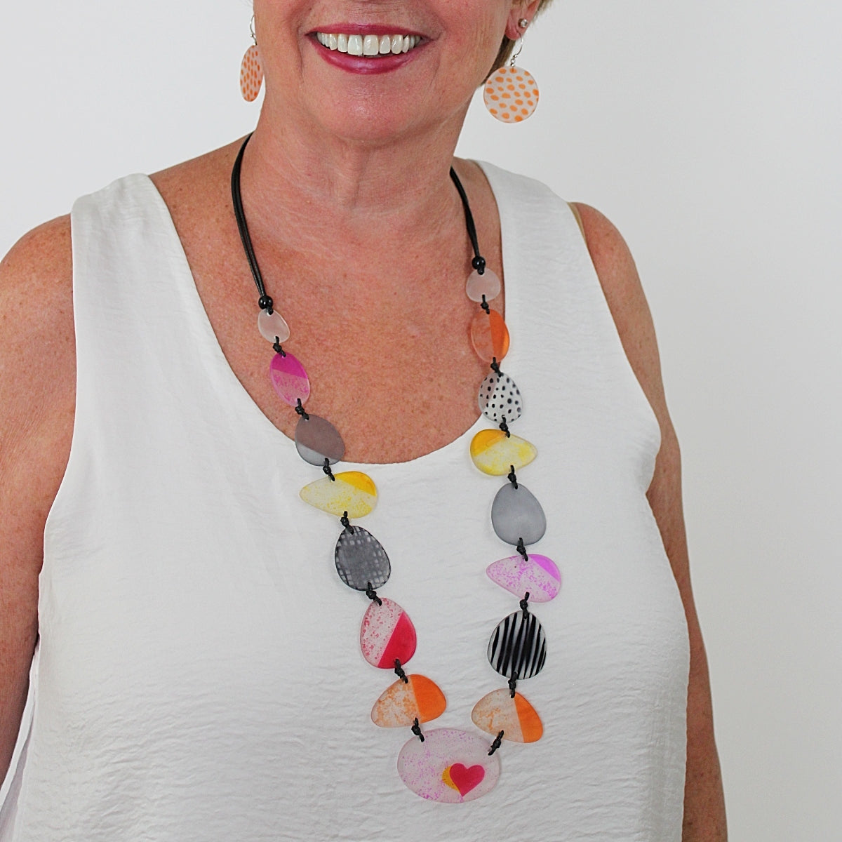 Multi Color Frosted Emmerson Necklace