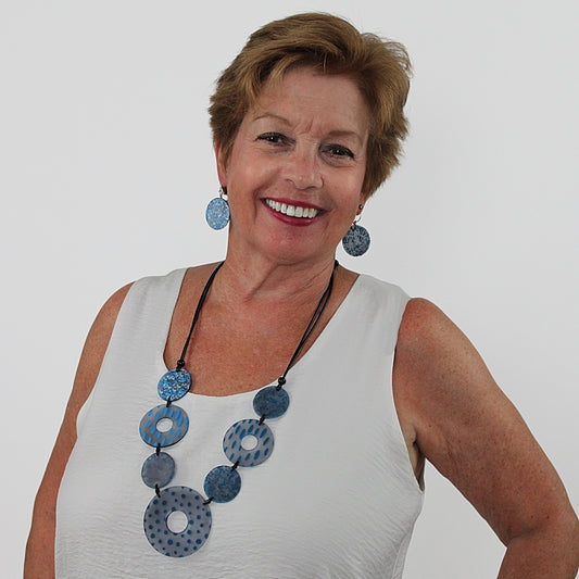 Blue Rosalyn Necklace