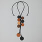 Brown Leather Arabella Pendant Necklace