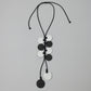 White Leather Arabella Pendant Necklace