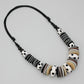 Black and White Polka Dot Jessica Necklace