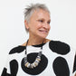 Black and White Polka Dot Jessica Necklace