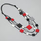 Black and Red Lorna Necklace