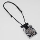 Black Elle Animal Print Pendant