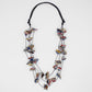 Multi Salise Four Strand Leather Necklace