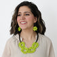 Lime Elyse Beaded Earrings