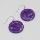 Purple Raven Earrings