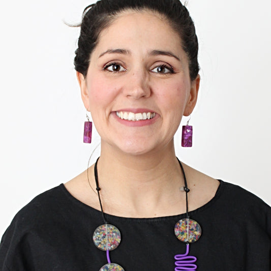 Purple Vega Earrings
