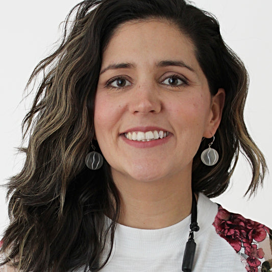 White Frosted Quinci Earrings - Sylca Designs - Chunky Jewelry 