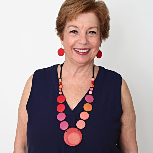 Vibrant Pink Hana Necklace