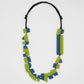 Bria Artistic Lime Blue Necklace