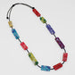 Vega Multi-Color Rectangular Necklace