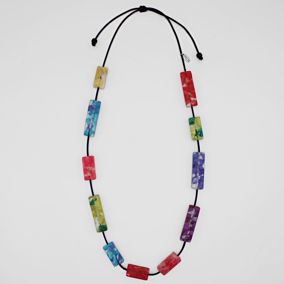 Vega Multi-Color Rectangular Necklace