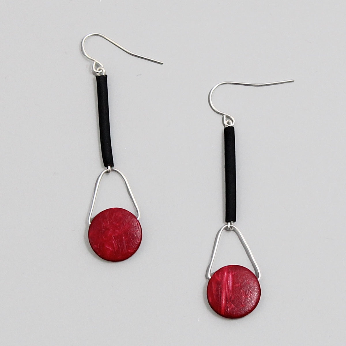 Red Carly Earrings