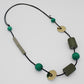 Layla Reclaimed Wooden Necklace Green