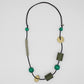 Layla Reclaimed Wooden Necklace Green