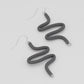 Artistic Rubber Tubing Naya Earrings Gray