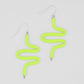 Artistic Rubber Tubing Naya Earrings Neon