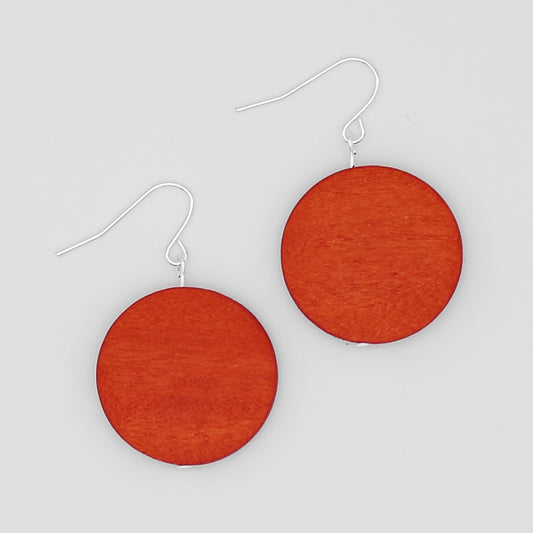 Orange Dot Rosie Earrings - Sylca Designs - Chunky Jewelry 