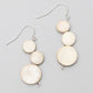 Triple Bead Ivory Taylor Earrings
