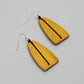 Yellow Thread Statement Earrings