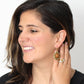 Pia Vintage Earrings Round Sunflower