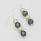 Green Disco Drop Earrings
